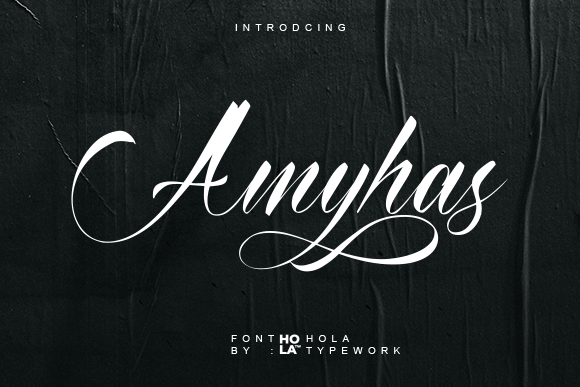 Amyhas: A Luxurious Script Font