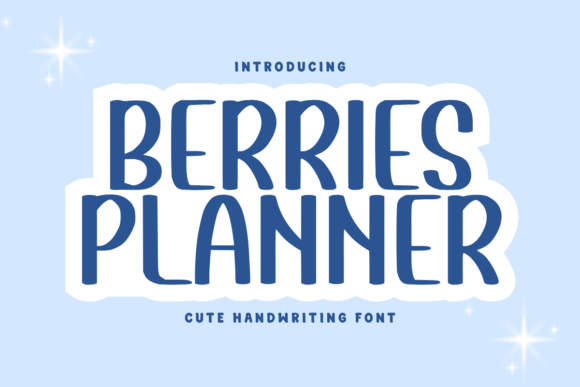 Berries Planner Font for Creative Projects