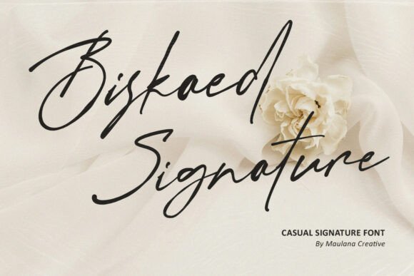 Biskaed Signature Font for Creative Projects