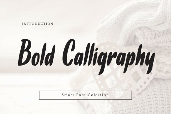 Bold Calligraphy Font for Web Design