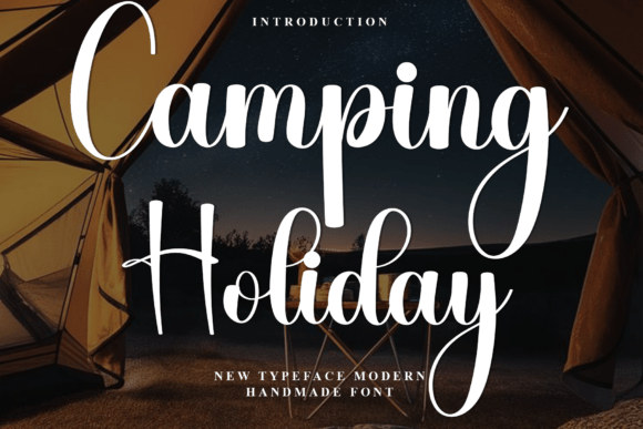 Camping Holiday Font Review