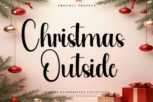 Christmas Outside Font for Web Design