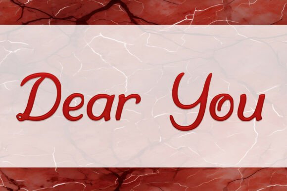 Dear You Font for Web Design