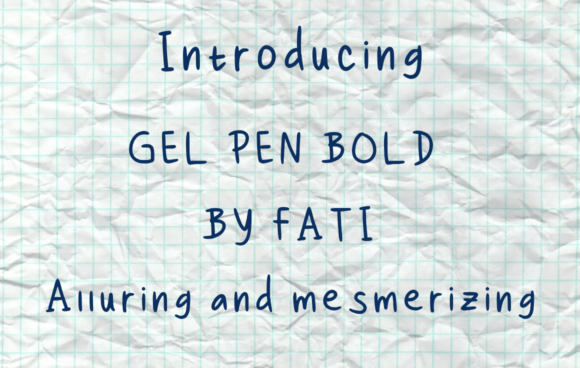 Gel Pen Bold: A Bold Typeface for Creative Projects