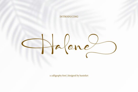 Halone: A Handwritten Typeface for Creative Campaigns
