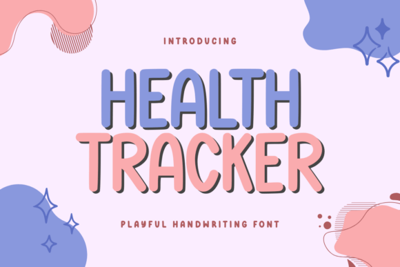 Health Tracker: A Warm Handwritten Font