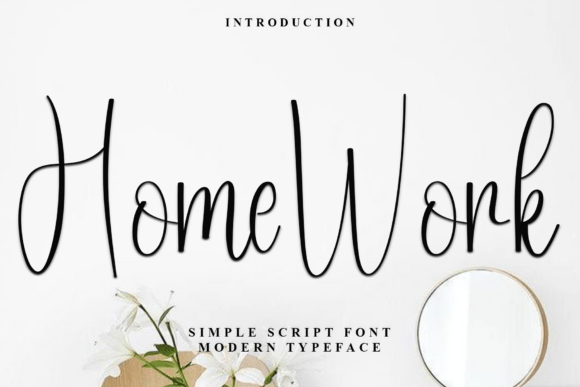 Home Work: A Festive Font for Creative Projects