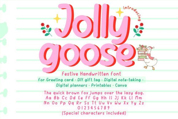 Jolly Goose Font: Holiday Vibe in Every Letter