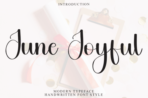 June Joyful Font: A Warm Touch for Your Design