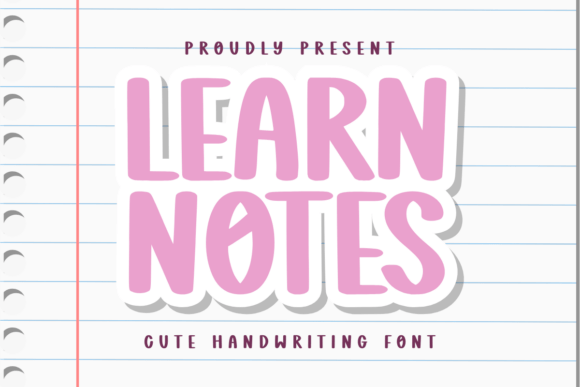 Learn Notes Font for Creative Makers
