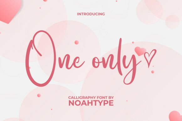 One Only Font: Elegant Script for Craft Projects