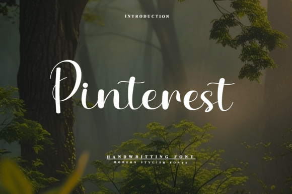 Pinterest Font for Editorial Design