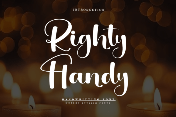 Righty Handy Font for Creative Marketing