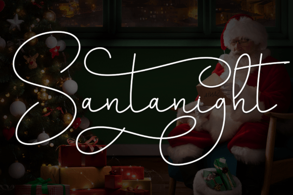 Santanight: Elegant Script Font