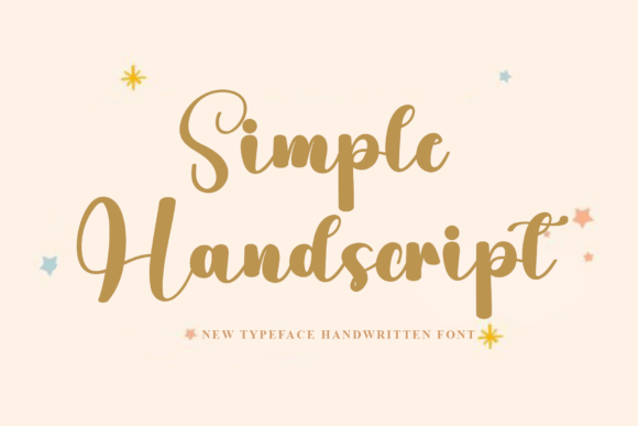 Simple Handscript: A Warm Font for Creative Projects