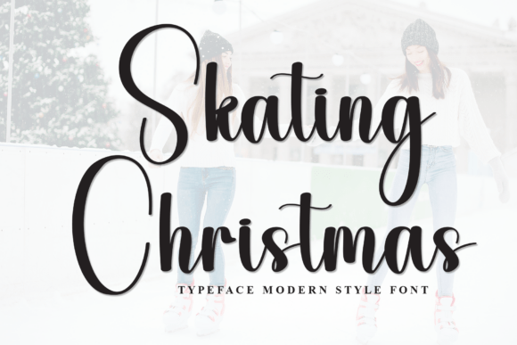 Skating Christmas Font for Bold Campaigns
