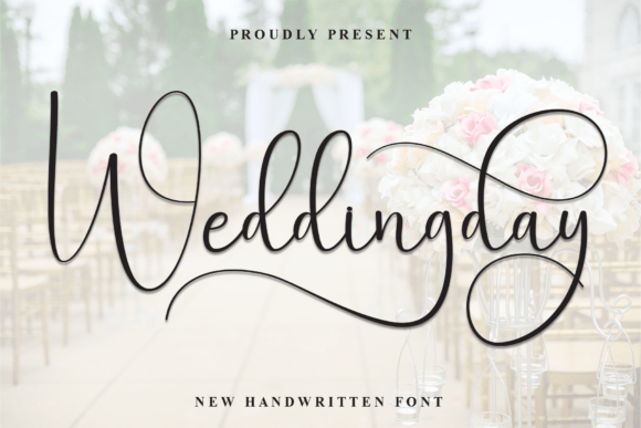 Weddingday Font: Elegant Script for Crafts