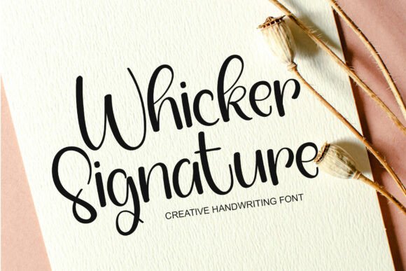 Whicker Signature Font Review
