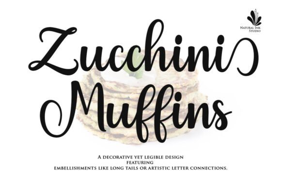 Zucchini Muffins Font Review